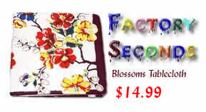 Factory Seconds Tablecloth Blossoms Pattern