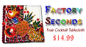 Factory Seconds Tablecloth Fruit Cocktail Pattern