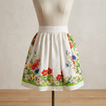 Meadow Vintage Tablecloth Cotton Half Apron