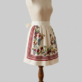 Baja Vintage Tablecloth Cotton Half Apron